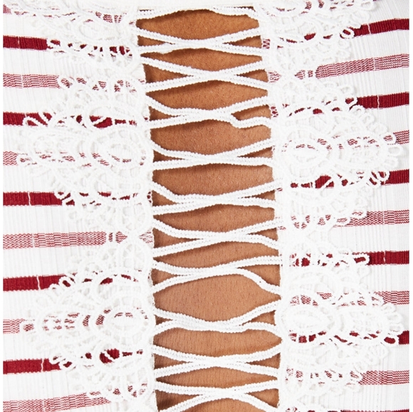 American Rag Juniors' Striped Bell-Sleeve T-Shirt - Picture 3 of 4